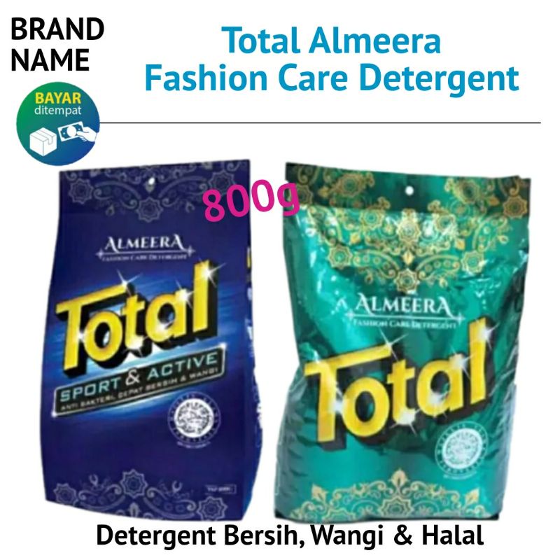 Jual Total Almeera Detergen Deterjen Bubuk 800 Gram Anti Bakteri