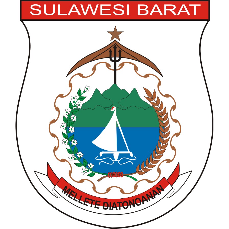 Jual Bordir Logo Emblem Provinsi Sulawesi Barat Bordir Komputer