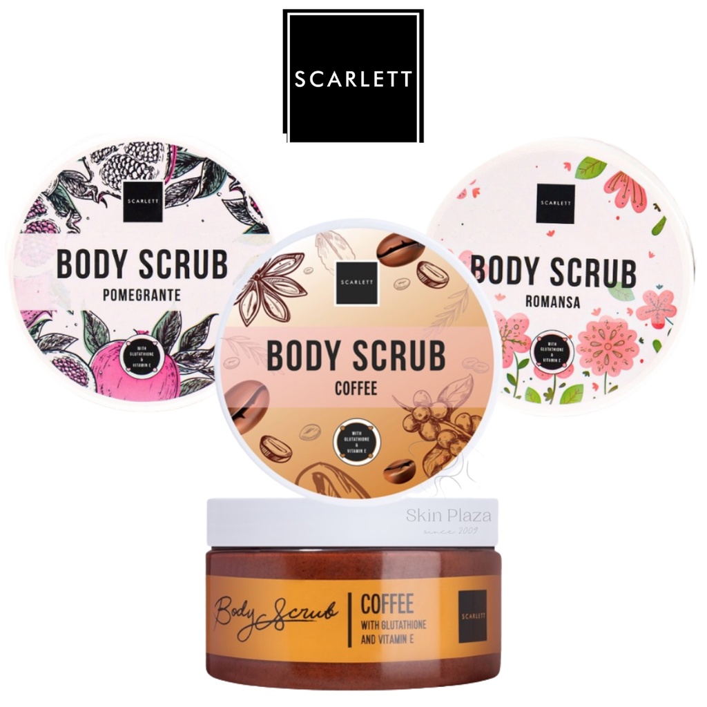 Jual KCO Scarlett Whitening Lulur Body Scrub Pomegrante Romansa Coffee