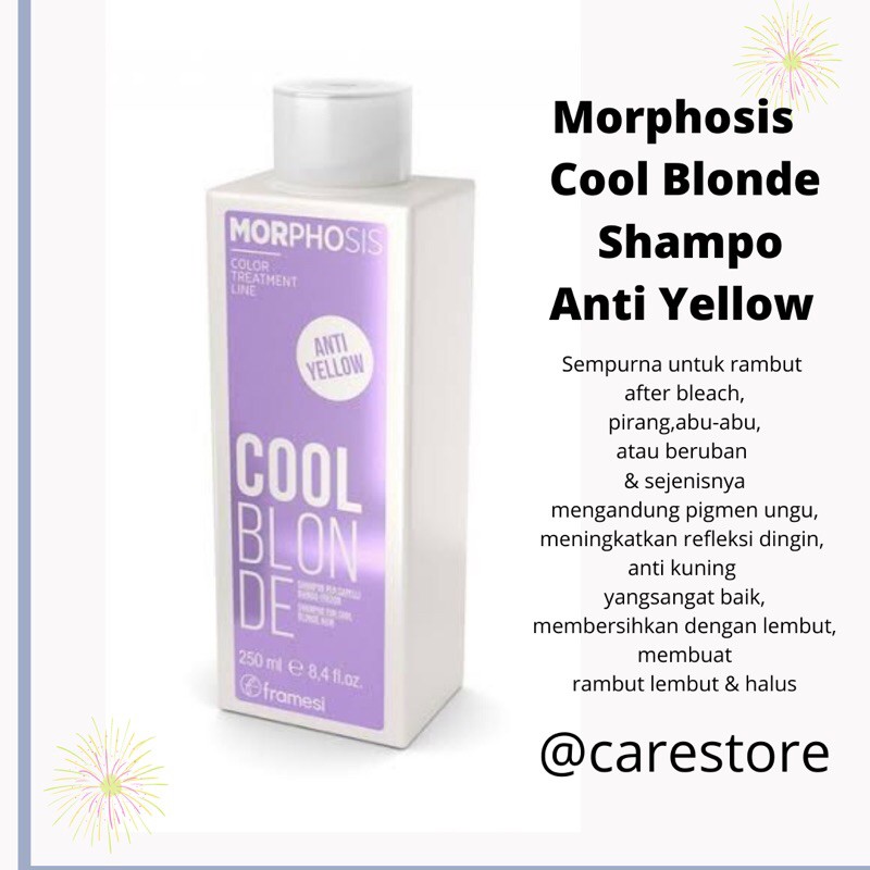 Jual Framesi Morphosis Cool Blonde Shampoo Ml Shopee Indonesia