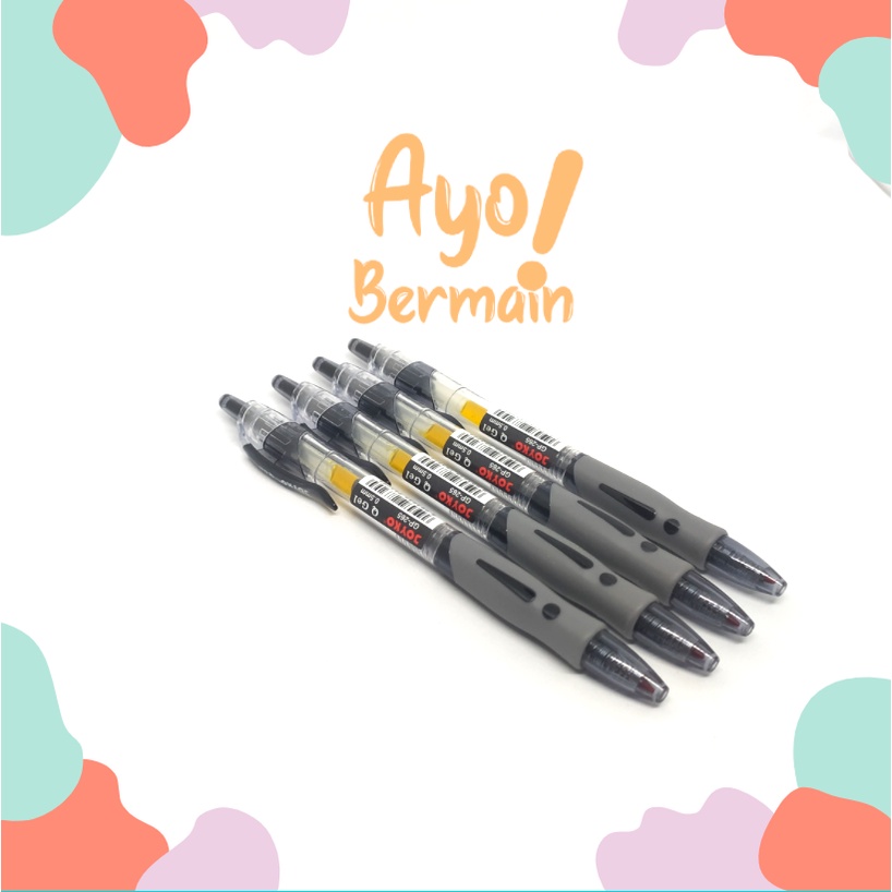 Jual Gel Pen Pulpen Pena Joyko GP 265 Q Gel 0 5 Mm Hitam Black Shopee