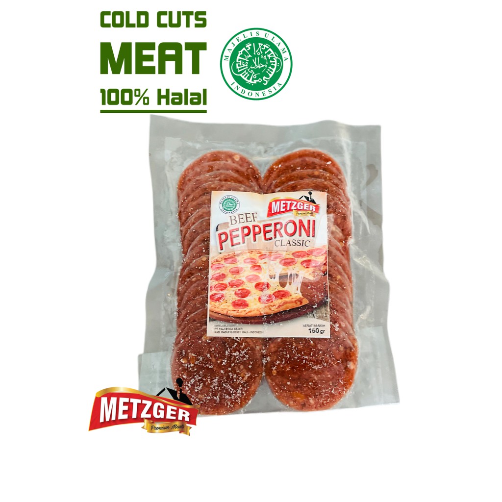 Jual Metzger Daging Beef Pepperoni Classic Halal 150G Untuk Pizza