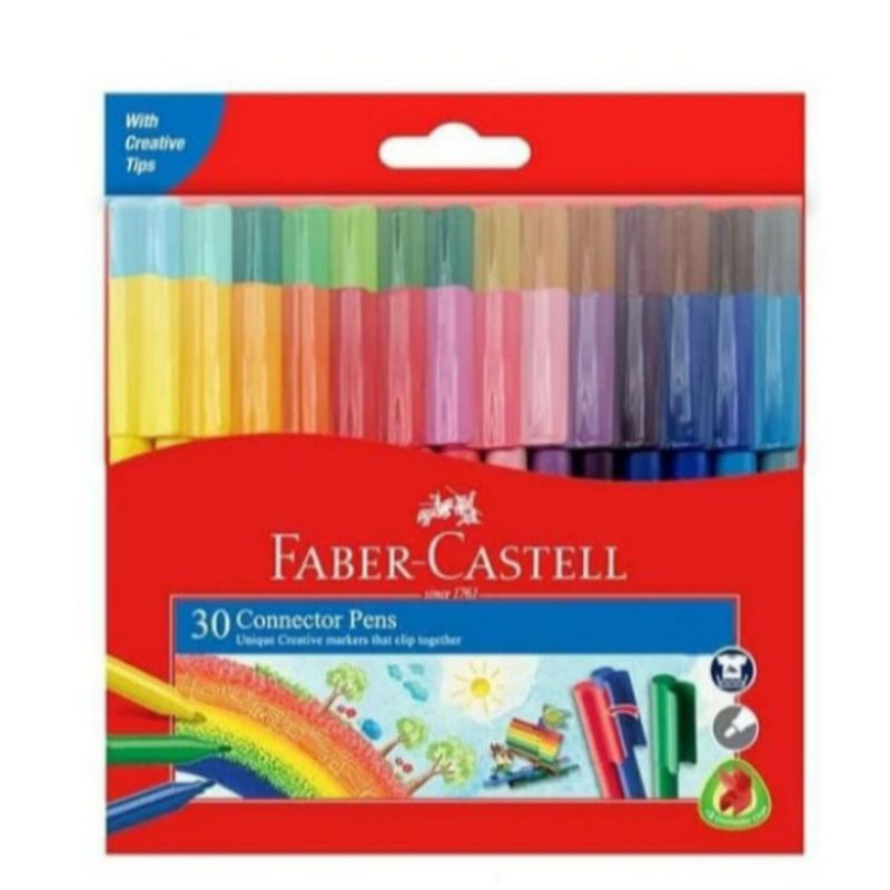 Jual Faber Castell Connector Pen 30 Warna Spidol Warna Faber Castell