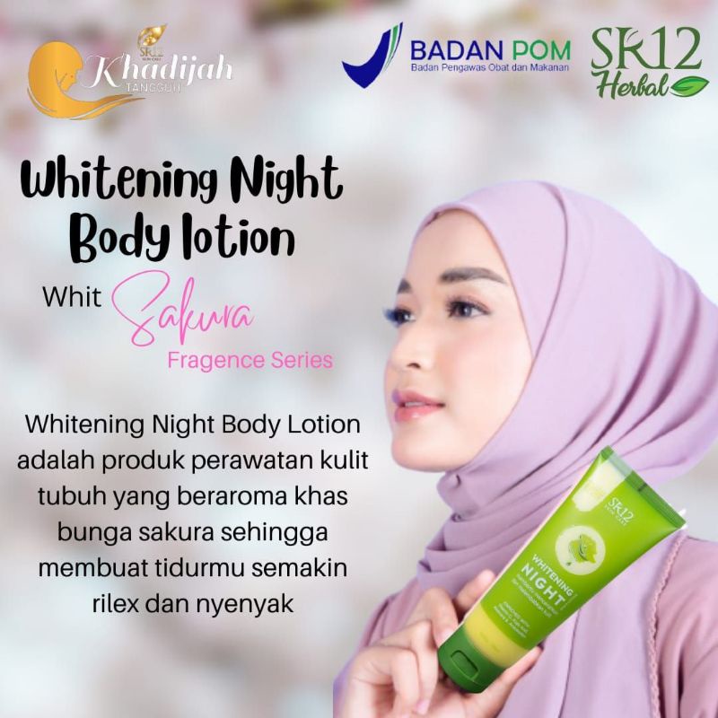 Jual Whitening Night Body Lotion Sr Body Lotion Boom Pencerah