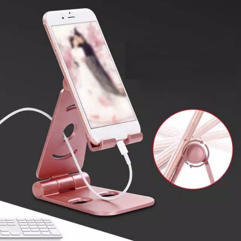 Jual Folding Bracket Lipat Hp Dekstop Phone Stand Meja Dudukan