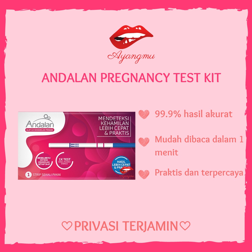 Jual Andalan Pregnancy Test Kit Strip Testpack Tes Deteksi Kehamilan