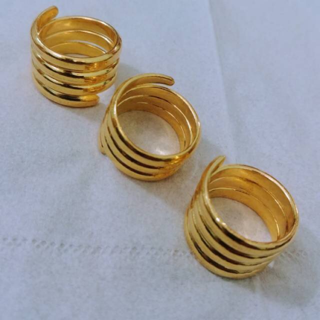 Jual Cincin Belah Rotan Ulir Lapis Emas Kuning K Shopee Indonesia