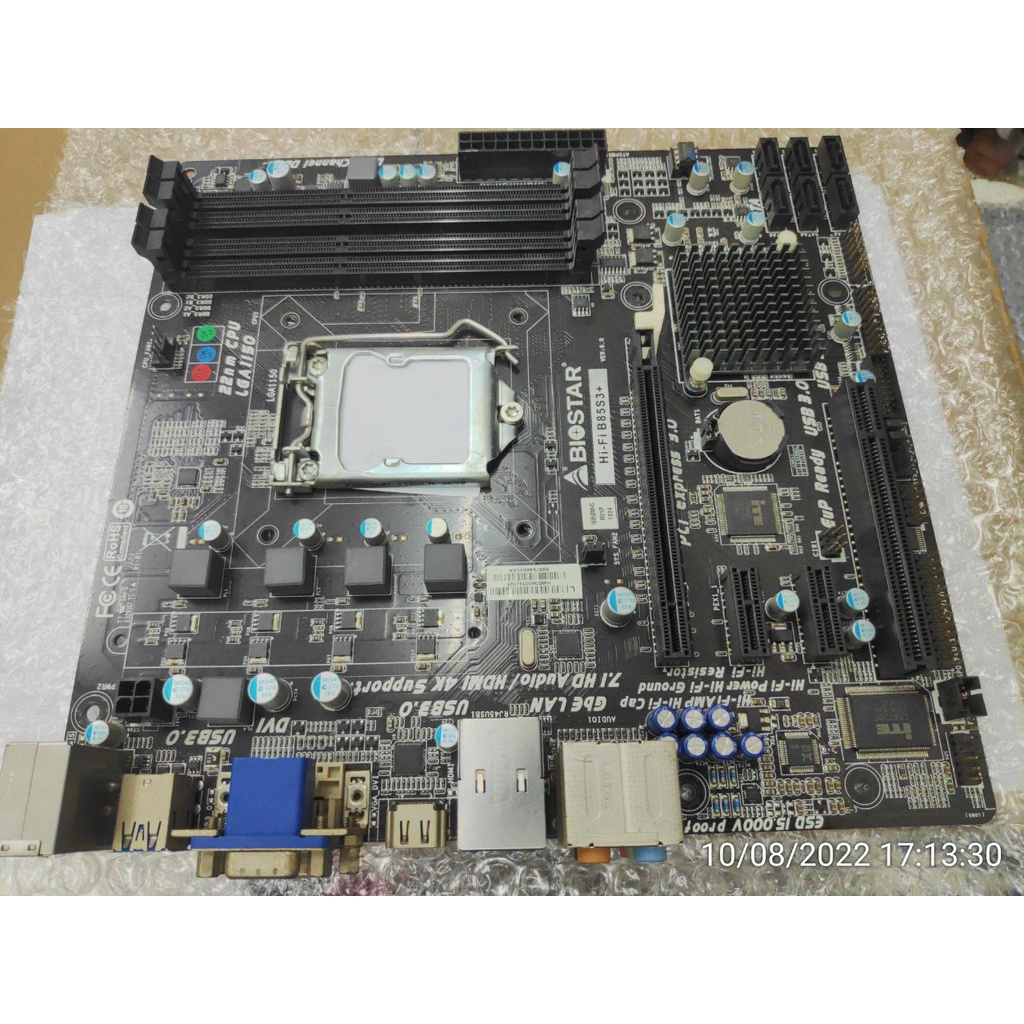 Jual MAINBOARD B85 BIOSTAR LGA 1150 4 SLOT RAM BIOSTAR Hi Fi B85S3