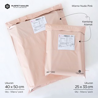 Jual Amplop Plastik Polymailer Nude Pink Ukuran Ada Kantong Alamat