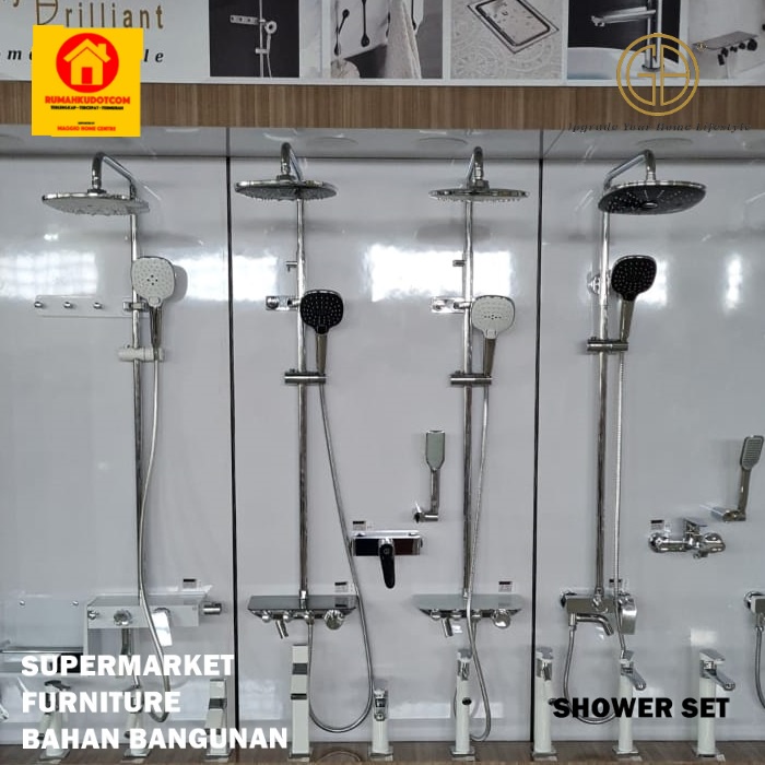 Jual RAIN SHOWER SHOWER KAMAR MANDI SHOWER MIX SET KOMPLIT GB