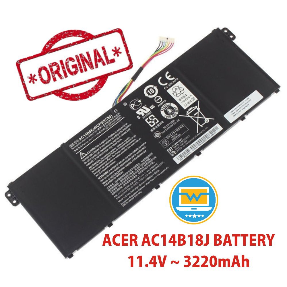 ORIGINAL 100 Baterai Batre Acer Aspire E11 E3 ES1 111 E3 111 E3