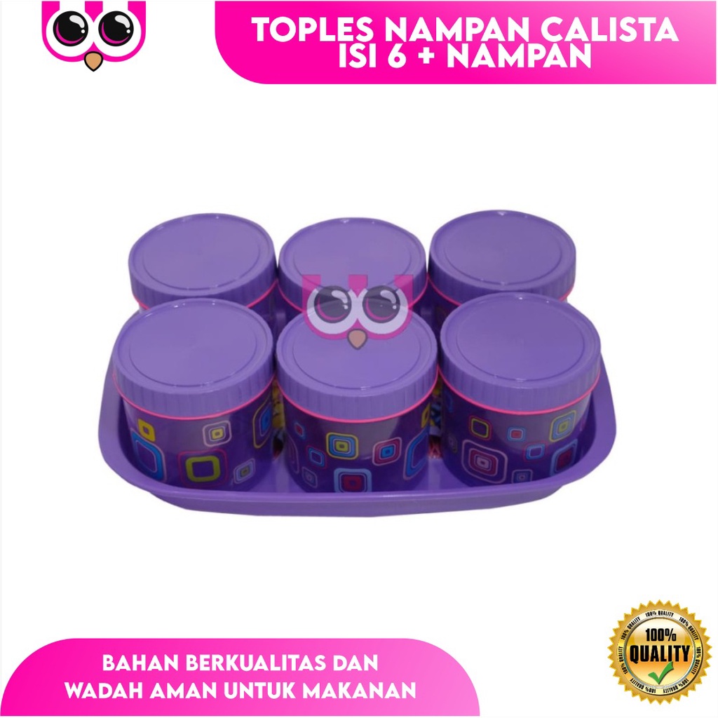 Jual TONAM TOPLES NAMPAN CALISTA ISI 6 NAMPAN SET 7 Shopee