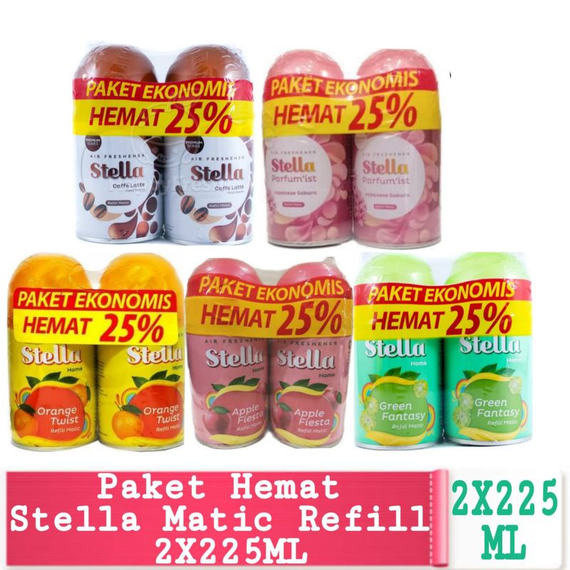 Jual Stella Matic 225 Ml Refill Pengharum Ruangan Buy 1 Get 1 Promo