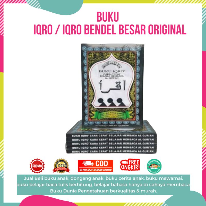 Jual IQRO Iqro Bendel Besar ORIGINAL Cahaya Membaca Indonesia