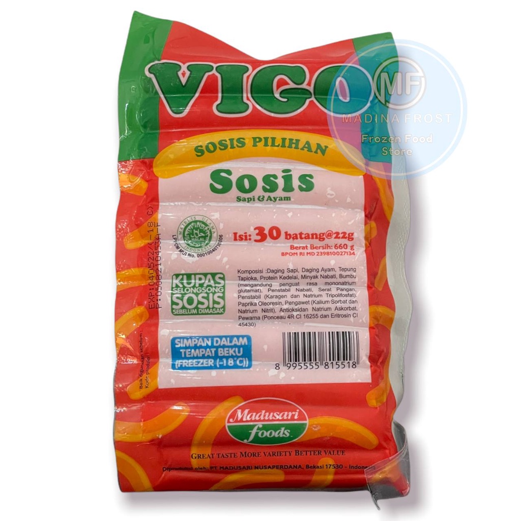 Jual VIGO SOSIS 30 PCS 660 GR Shopee Indonesia