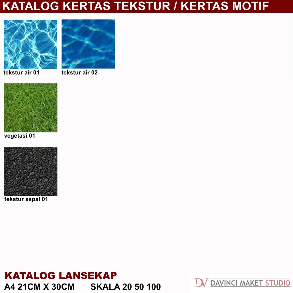 Jual Kertas Tekstur Bahan Lansekap Maket Diorama Motif Lansekap