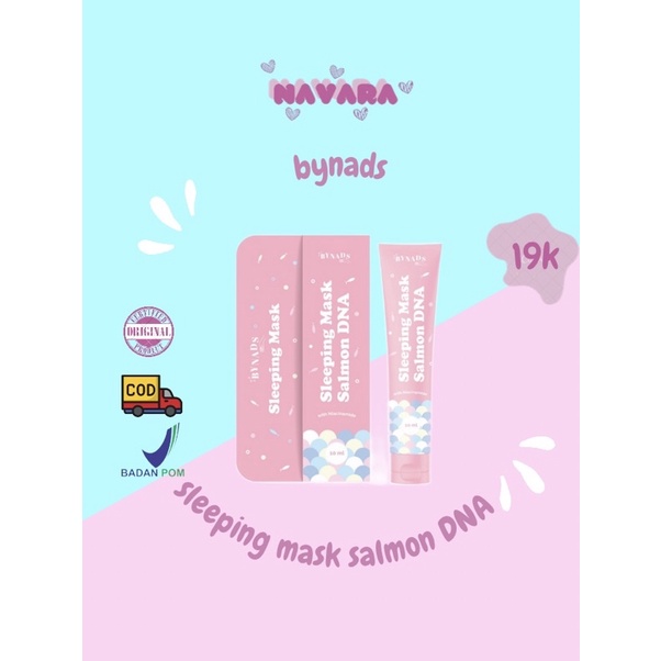 Jual Sleeping Mask Salmon DNA Bynads Shopee Indonesia