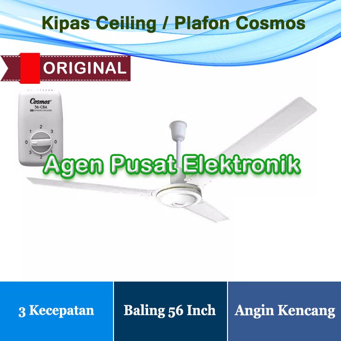 Jual Kipas Angin Ceiling Fan Cosmos Cba Baling Inch Plafon Atap