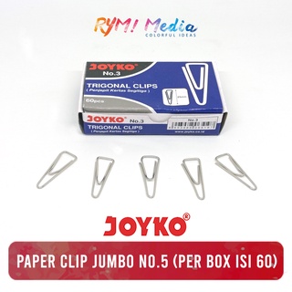 Jual Joyko Trigonal Paper Clip No Klip Penjepit Kertas Segitiga