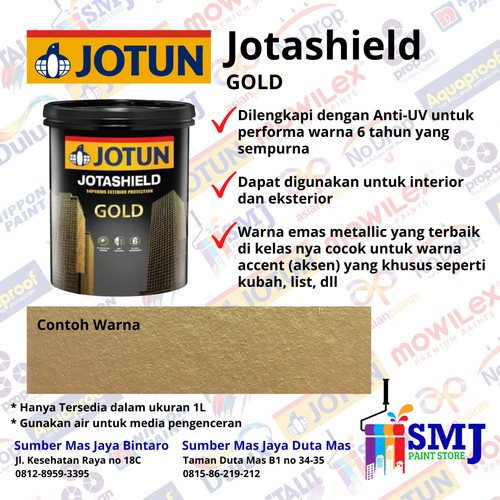 Jual Jotun Jotashield Exterior Gold Waterbased Kemasan Liter