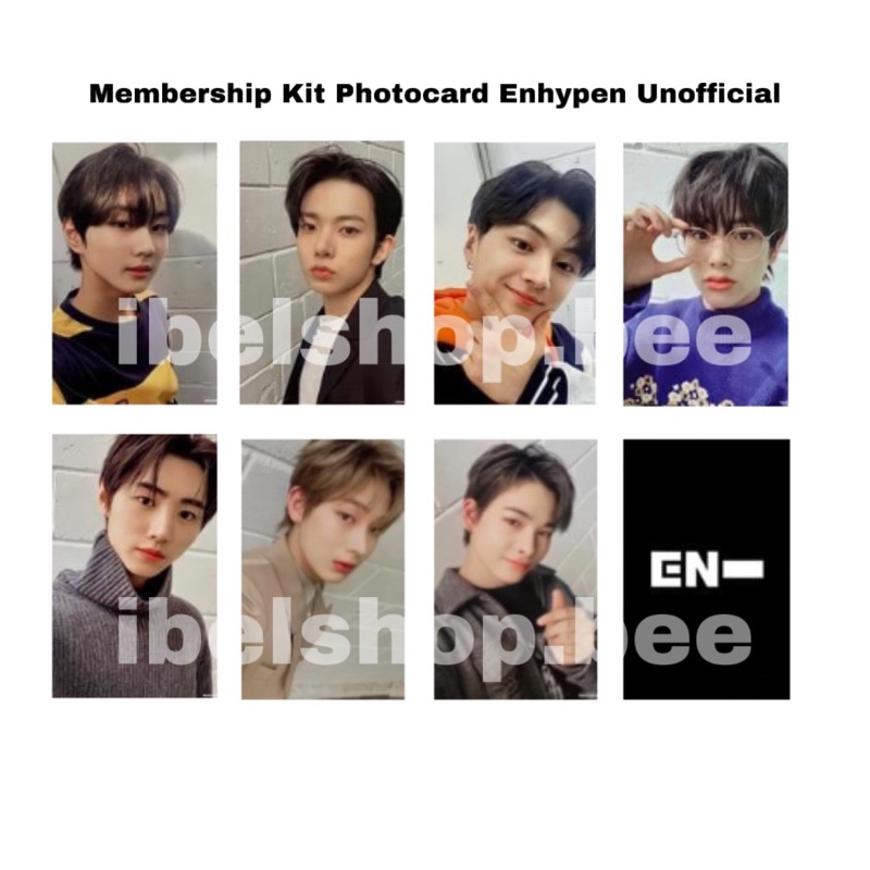 Jual Photocard Membership Kit Enhypen Unofficial Baca Deskripsi