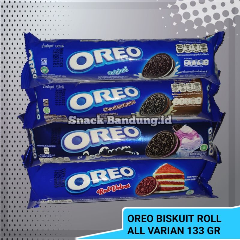 Jual Oreo Biskuit Rolls Original Chocolate Creme Ice Cream Red