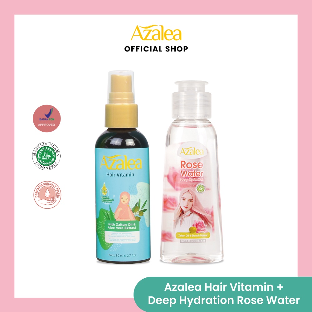 Jual Azalea Hair Vitamin Deep Hydration Rose Water Indonesia Shopee