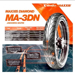 Jual Maxxis Diamond Ma Dn Tubeless Ban Motor Scooter