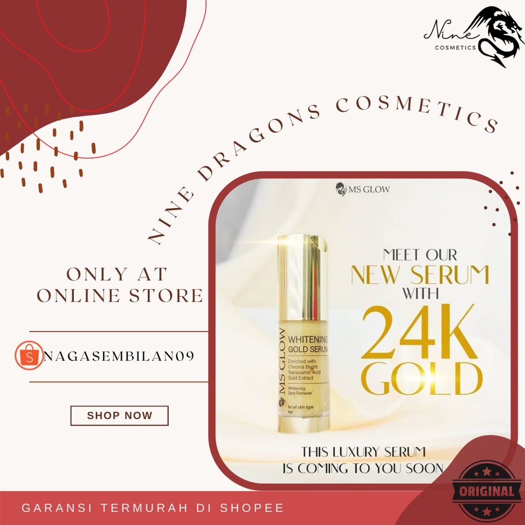 Jual Serum Gold Whitening Ms Glow Shopee Indonesia