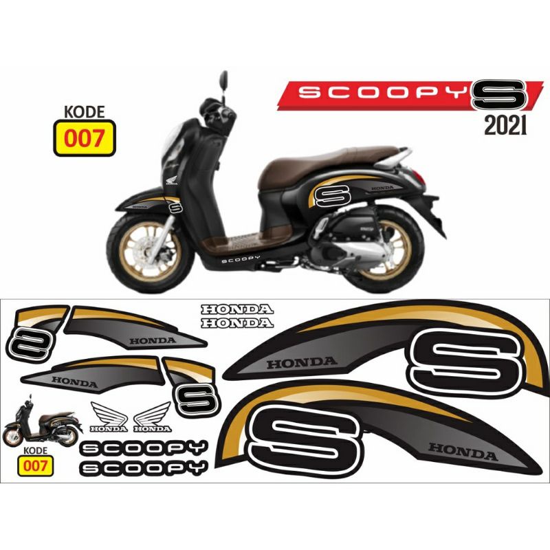 Jual Stiker Striping Scoopy S New 2021 Stckier Scopy 2022 Lis Honda