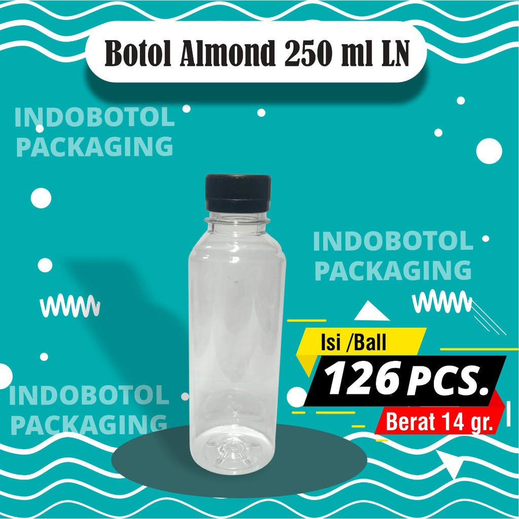 Jual Botol Plastik Almond 250ml Long Neck Isi 100 Pcs Indonesia