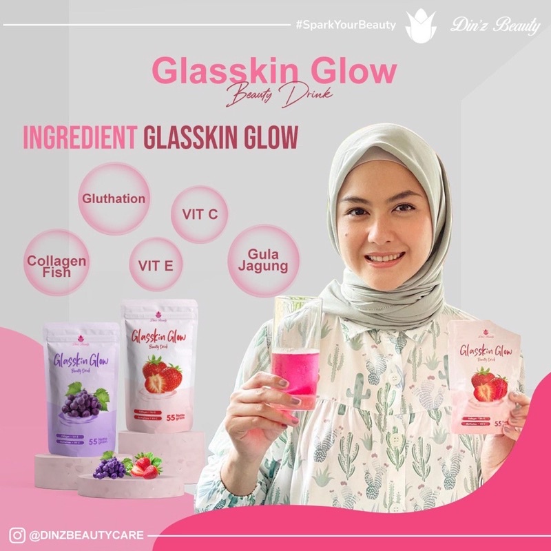 Jual Promo Glasskin Glow Beauty Drink Minuman Collagen Gr Original