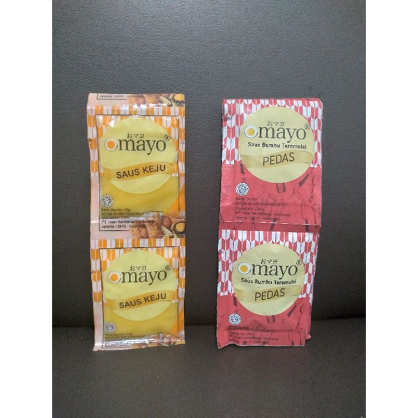 Jual Saos Mayonaise Sachet Omayo Pedas Dan Keju 10 Gram Shopee Indonesia