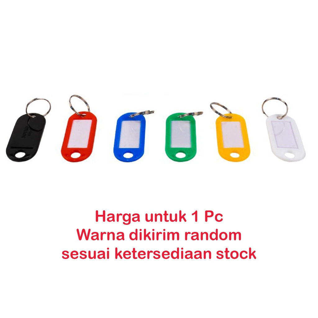 Jual SATUAN Gantungan Kunci Label Nama Joyko Key Ring Warna KR 9