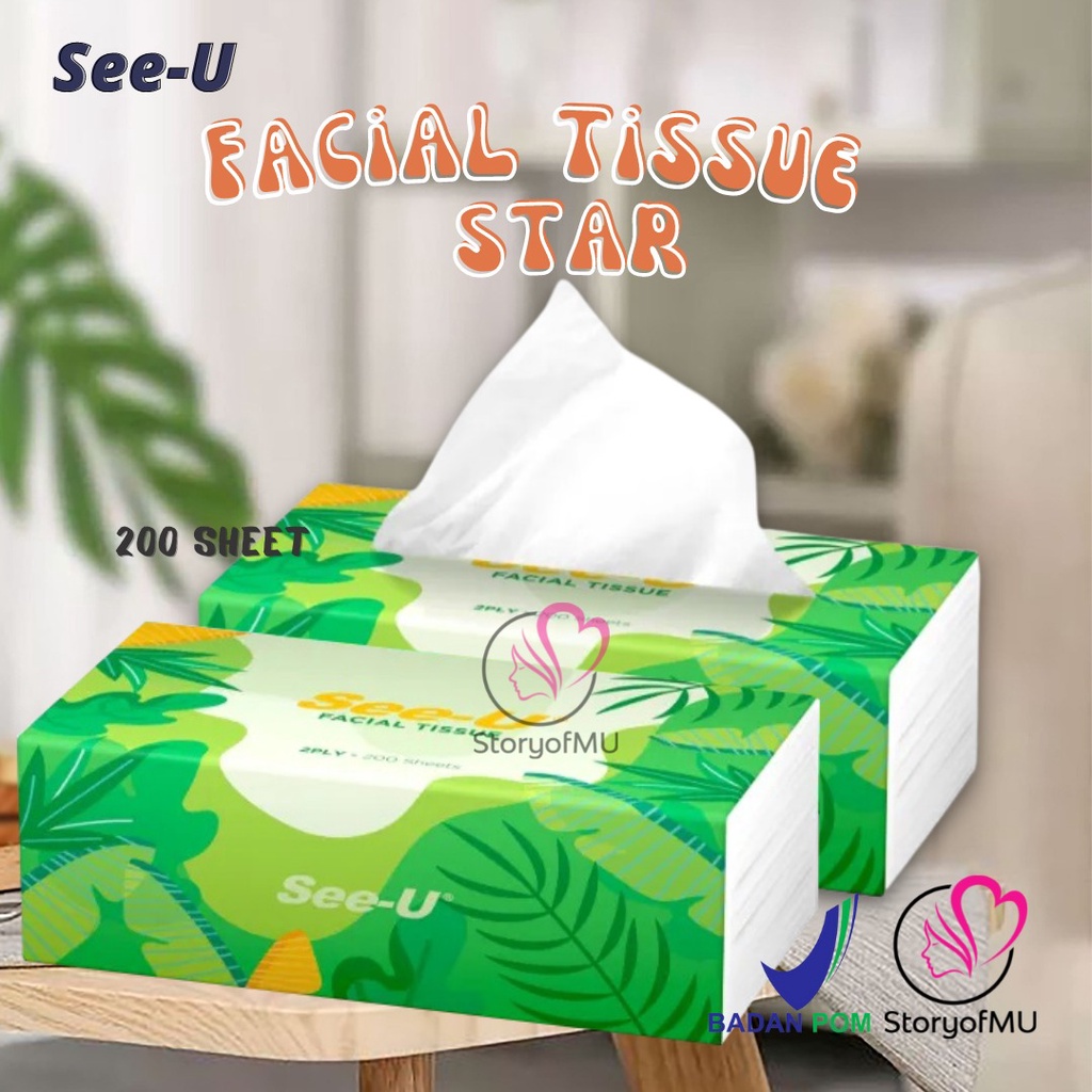 Jual SEE U Facial Tissue Star SP 200Sheets 200s Tisu Wajah