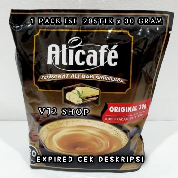 Jual Alicafe Tongkat Ali Dan Ginseng In Kopi Malaysia Shopee Indonesia