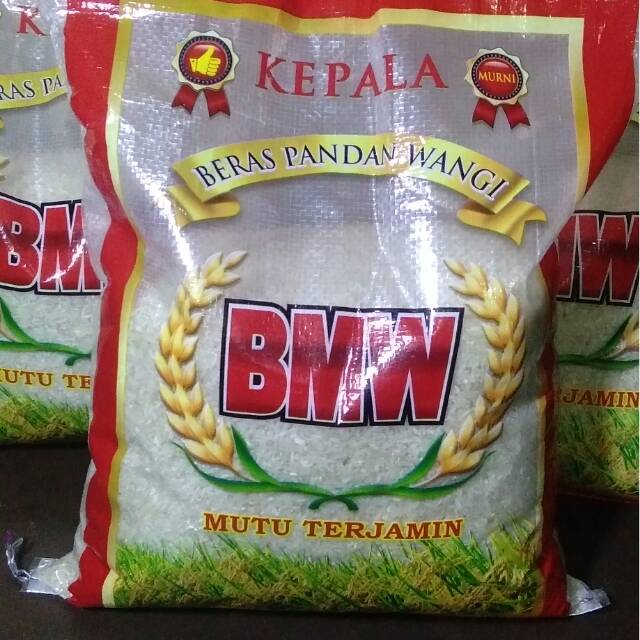 Jual Beras 5KG Pandan Wangi BMW Super Premium Gentong Padi Setra Ramos