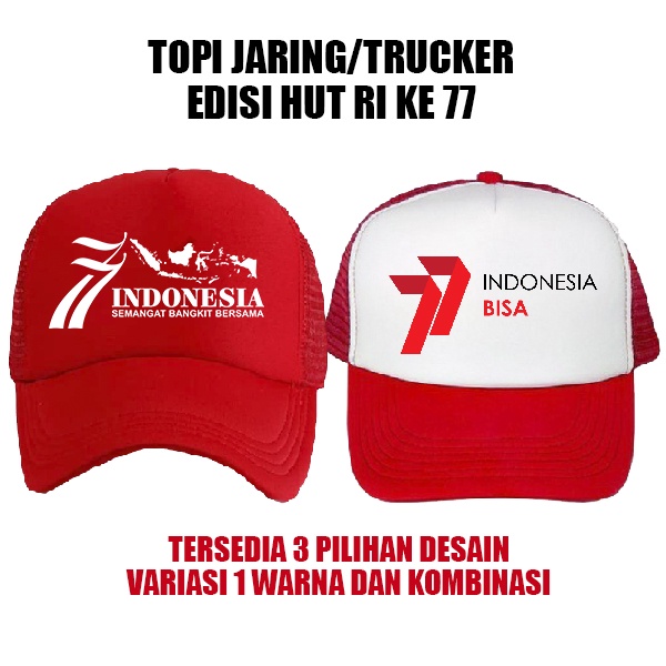 Jual Topi Jaring Trucker Hat Hut Ri Kemerdekaan Indonesia Distro