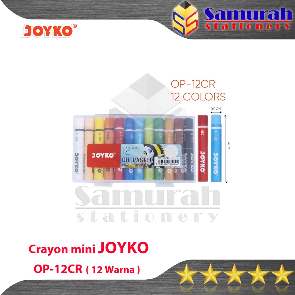 Jual Crayon Joyko Op Mini Krayon Minyak Isi Warna Pendek Kecil