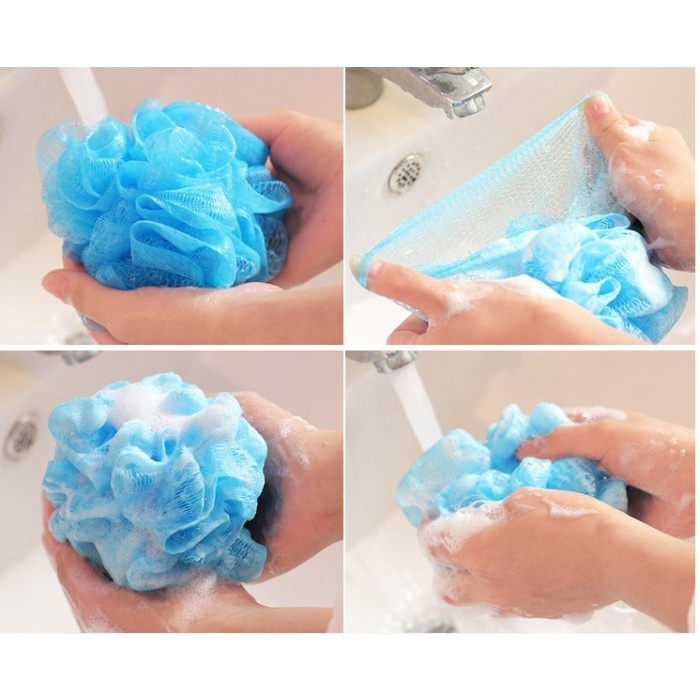 Jual Puff Shower Spon Mandi Busa Jaring Shower Puff G Warna Warni