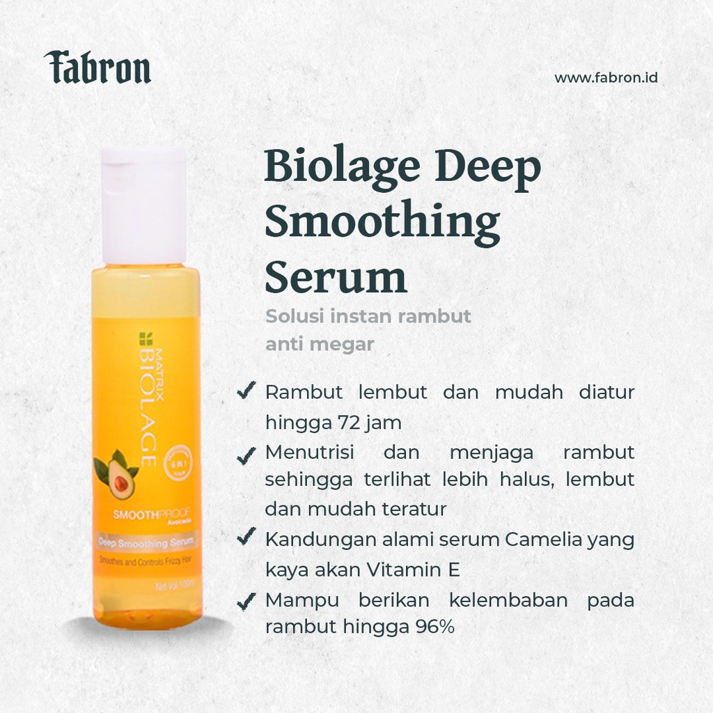 Jual Biolage Deep Smoothing Serum Serum Pelembut Rambut Kering