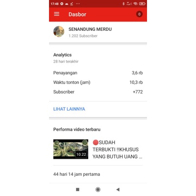 Jual AKUN YOUTUBE 1000 SUBSCRIBER 4000 JAM TAYANG Shopee Indonesia