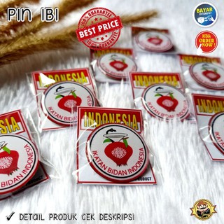 Jual Pin Ibi Ikatan Bidan Indonesia Motif Bulat Cm Shopee Indonesia