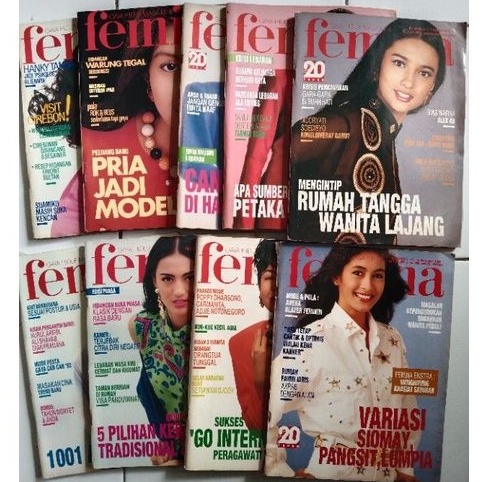 Jual Majalah Bekas Majalah Jadul Majalah FEMINA Edisi 1991 Majalah