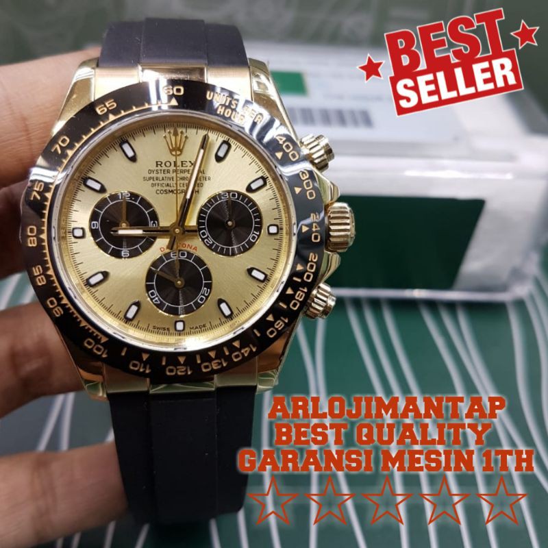 Jual Rolex Cosmograph Daytona Gold Dial Gold Arf Factory Ultimate Swiss