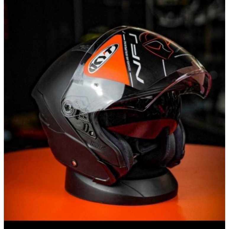 Jual Helm KYT NFJ Black Dop Mat Shopee Indonesia