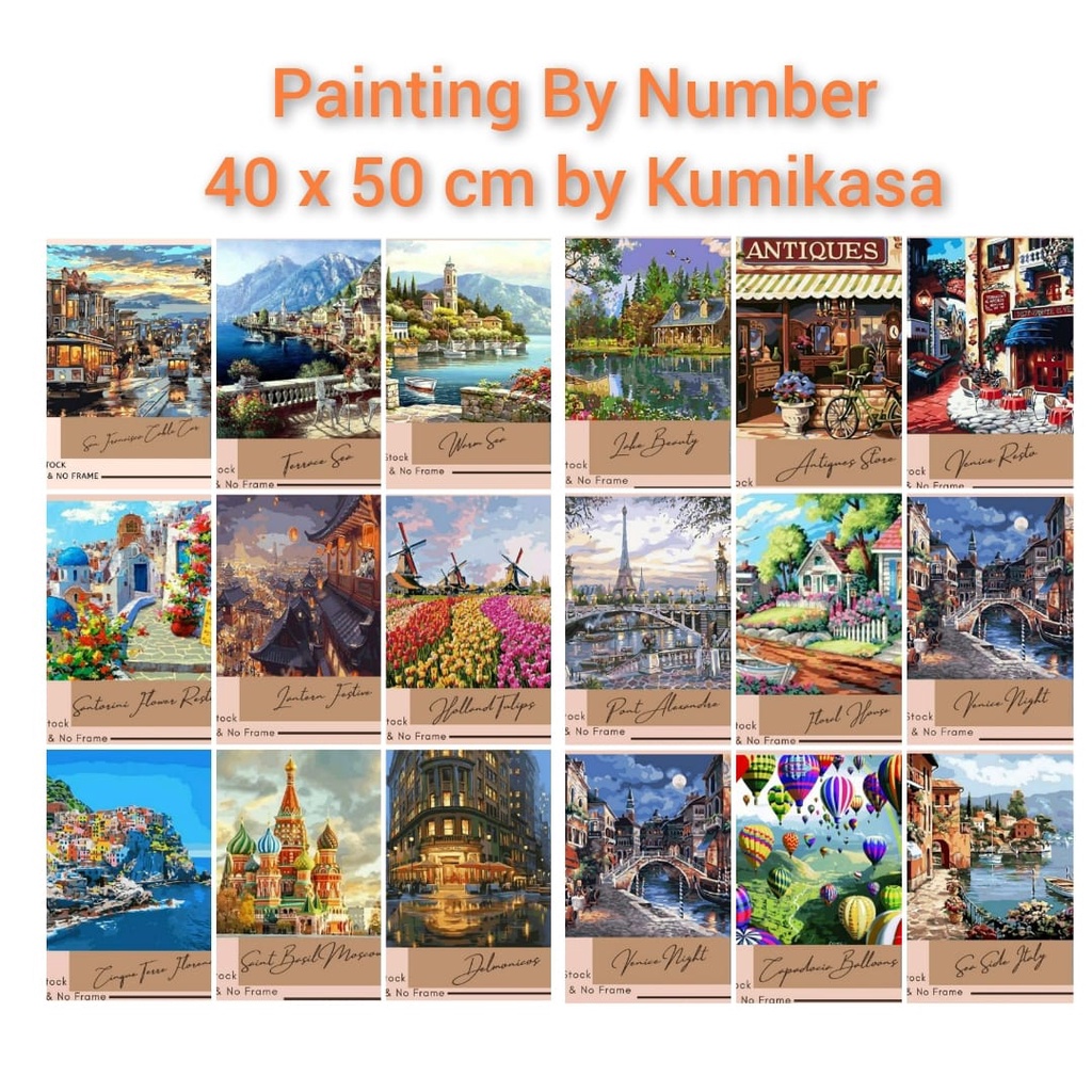 Jual Diy Painting By Numbers Kerajinan Tangan Lukisan Indonesia Shopee