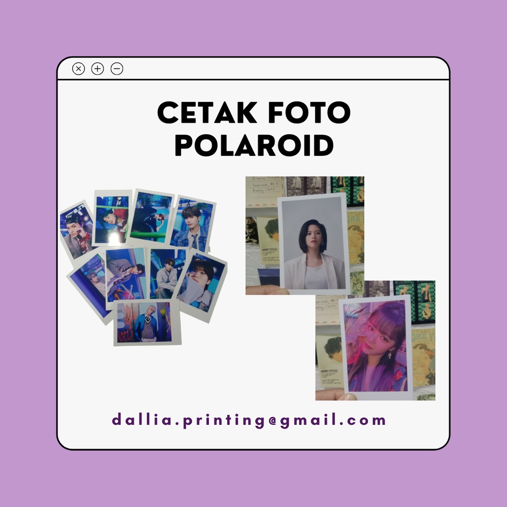 Jual CETAK FOTO POLAROID MURAH 2R 9X6 Shopee Indonesia