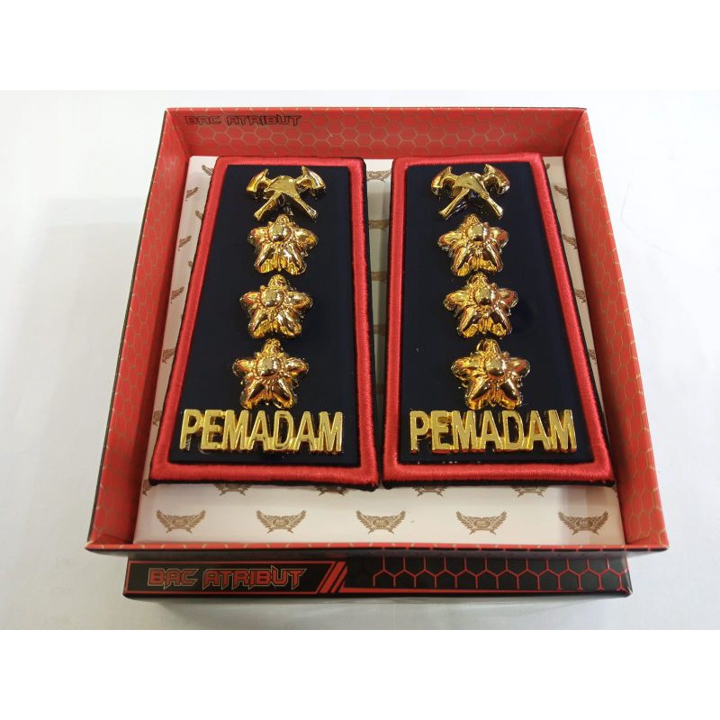 Jual Pangkat Pdh Pemadam B Lis Merah Shopee Indonesia