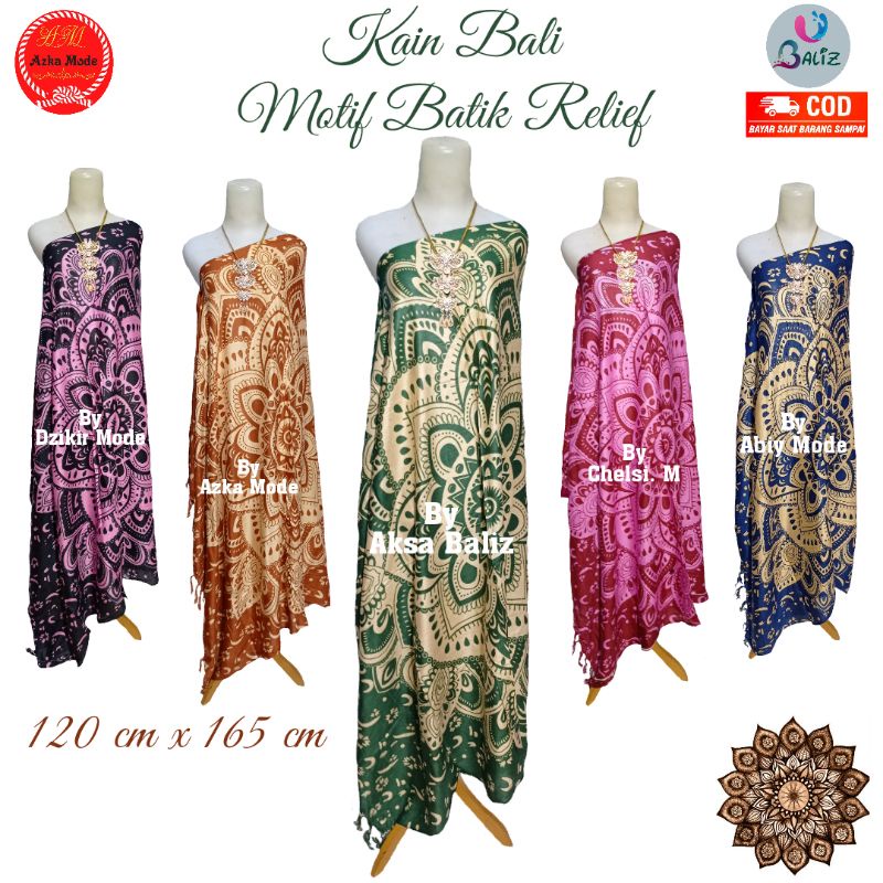 Jual Kain Bali Pantai Kain Bali Motif Batik Relief Sarung Pantai